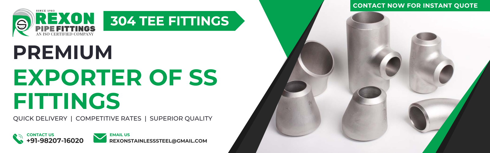 AISI 304 Stainless Steel ButtWelded Equal Tee Pipe Fitting