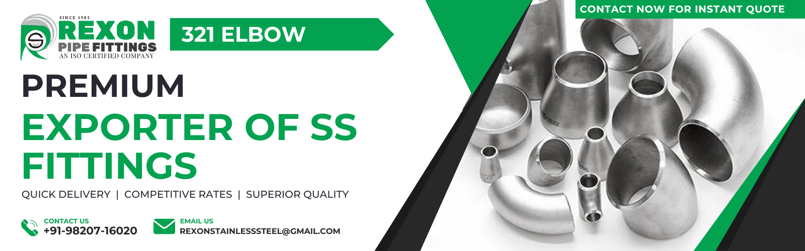 AISI 321/321H Stainless Steel ButtWelded Elbow Pipe Fitting Manufacturer