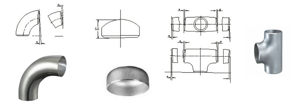 buttwelded pipe fittings diagram hd image